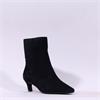Pedro Anton Felicity Low Heel Ankle Boot - Black Suede